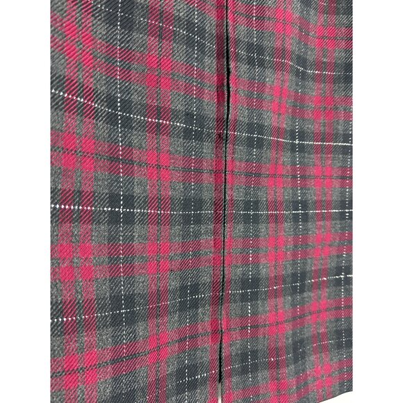 Kasper & Company ASL Vintage Wool Plaid Button Up Blazer Suit Jacket - Sz 8 - Picture 3 of 7